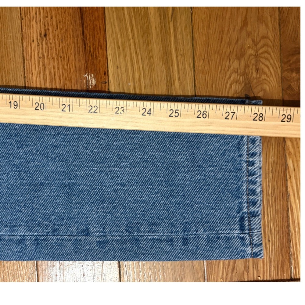Levis Jeans Womens 27 Blue 501 Distressed High Rise 100% Cotton Button Fly Denim - Picture 6 of 8